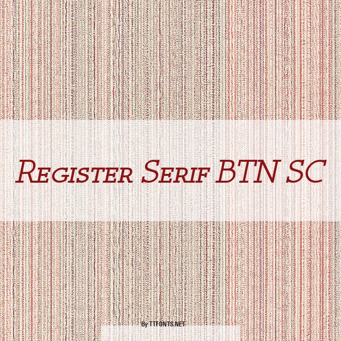 Register Serif BTN SC example